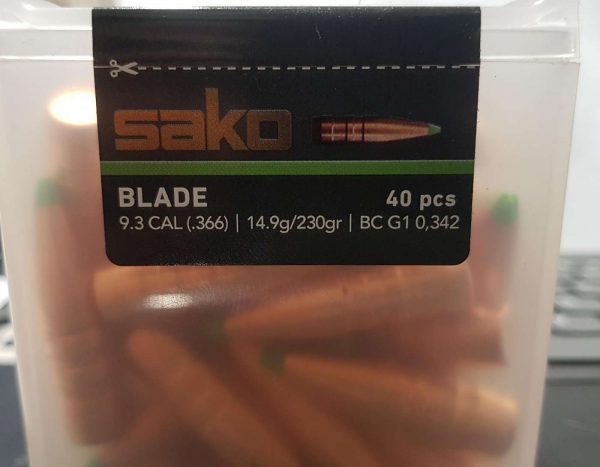 9.3mm Sako Blade luoti 40kpl / Rasia | 9.3blade