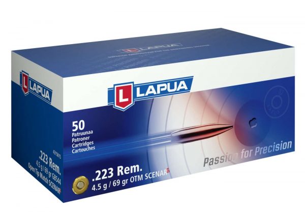 LAPUA .223 Rem GB544 4,5 g / 69 gr. OTM SCENAR L 50 KPL /RASIA | Lapua .223 Rem Scenar 4.5g