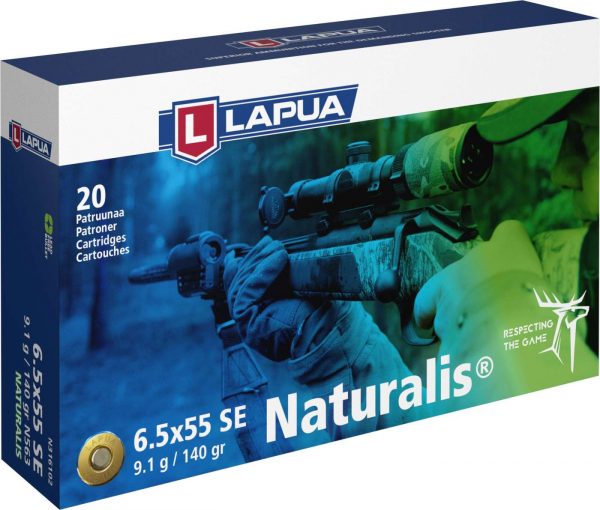LAPUA 6,5x55SE patruuna, Naturalis N563, 9,1g 20 KPL /RASIA | Lapua 6.5x55 NATURALIS 9.1g