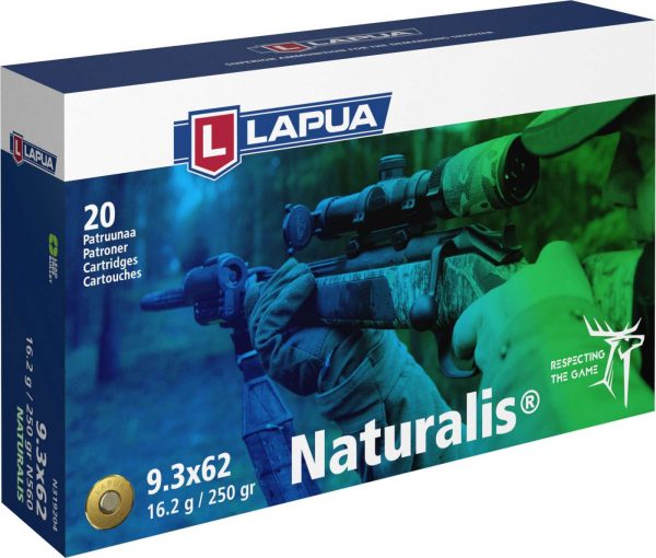 LAPUA 9,3×62 patruuna, Naturalis LR N560, 16,2 g 20 KPL /RASIA | Lapua 9.3x62 NATURALIS 16.2g