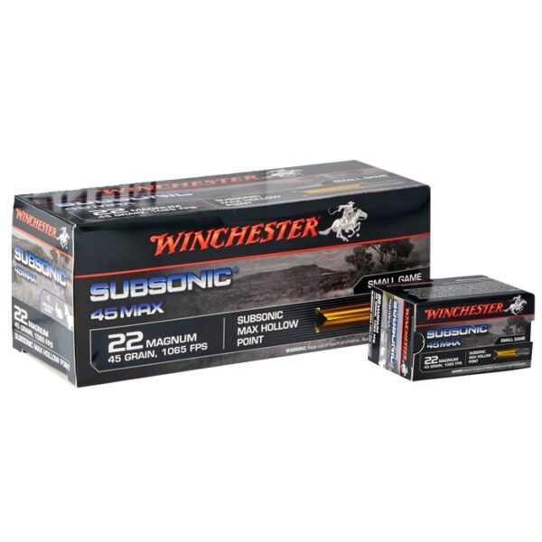22WMR Winchester Subsonic 45MAX | 22wmr subs