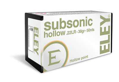 Eley .22 LR Subsonic Hollow Point | subsonic hollow shadow 400x277 1