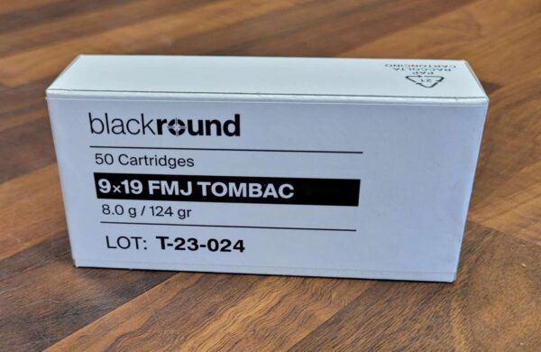 Blackround 9x19 FMJ TOMBAC 8.0G/124gr, 50ptr/rs | 20230907 141659 1