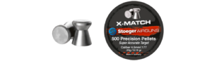 Stoeger X-Match ilmakiväärin luoti 4,5mm, 0,53g/kpl, 500kpl/rs