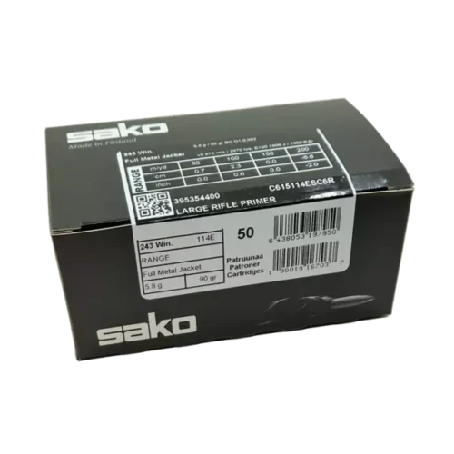 Sako range FMJ 243Win, 5,8 g 50kpl/rs