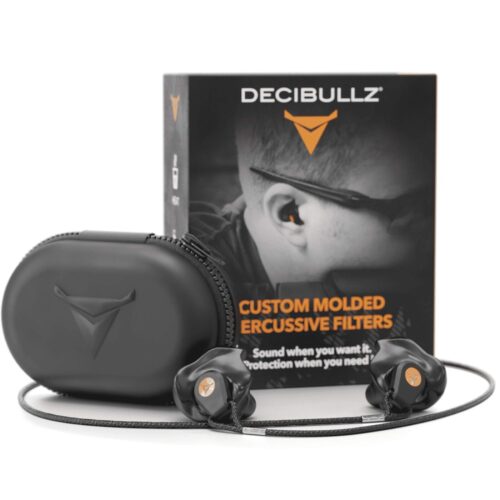 Decibullz yksilöllisesti muokattavat kuulosuojaimet Percussive suodattimilla