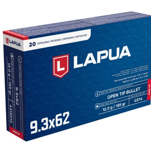 Lapua 9,3×62 patruuna, OT G574, 12,0g
