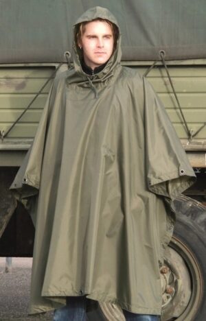 Mil-Tec Rain Poncho Ripstop Olive