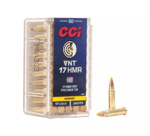17HMR CCI 17 gr VNT 808 m/s Pienoiskivääripatruuna