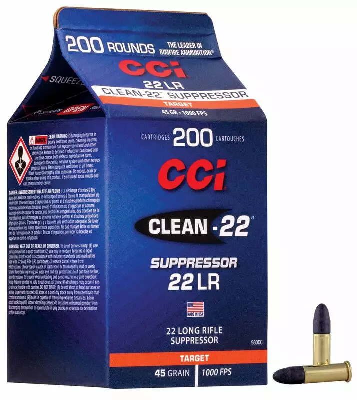 CCI .22LR Clean-22 Suppressor LRN 305m/s | tuotesivu cci.22lrclean 22suppressorlrn CCI .22LR Clean-22 Suppressor LRN 305m/s