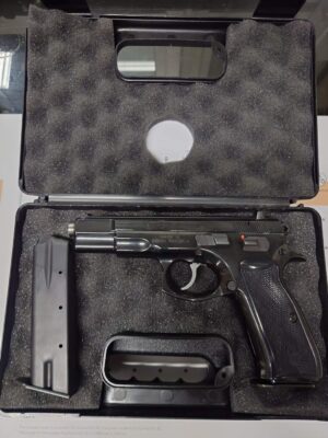 CZ 75 B 9mm äänenvaimenninkierteellä